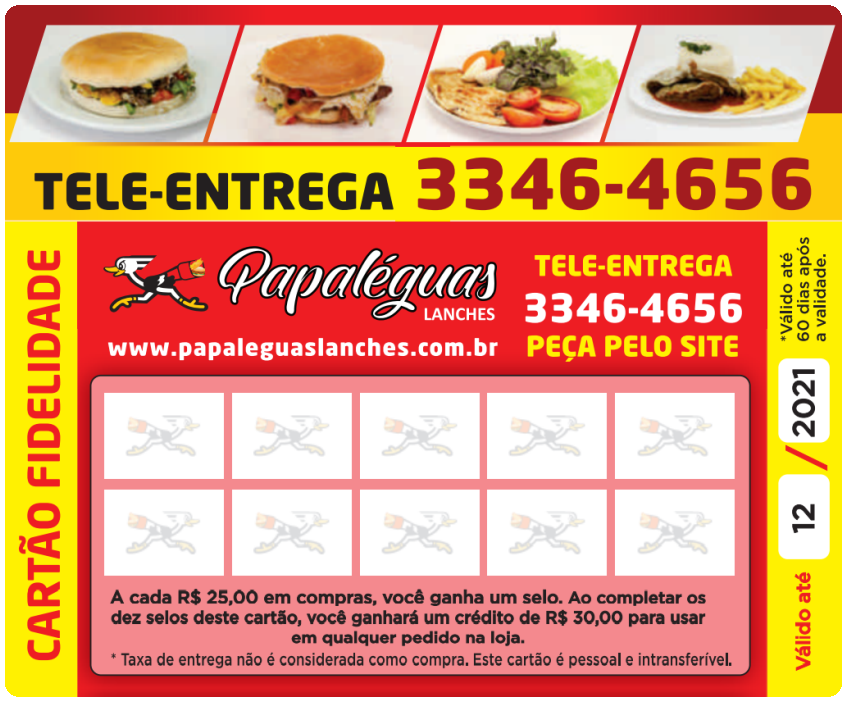 Novo cardápio para melhor - Papa Burguer- Delivery