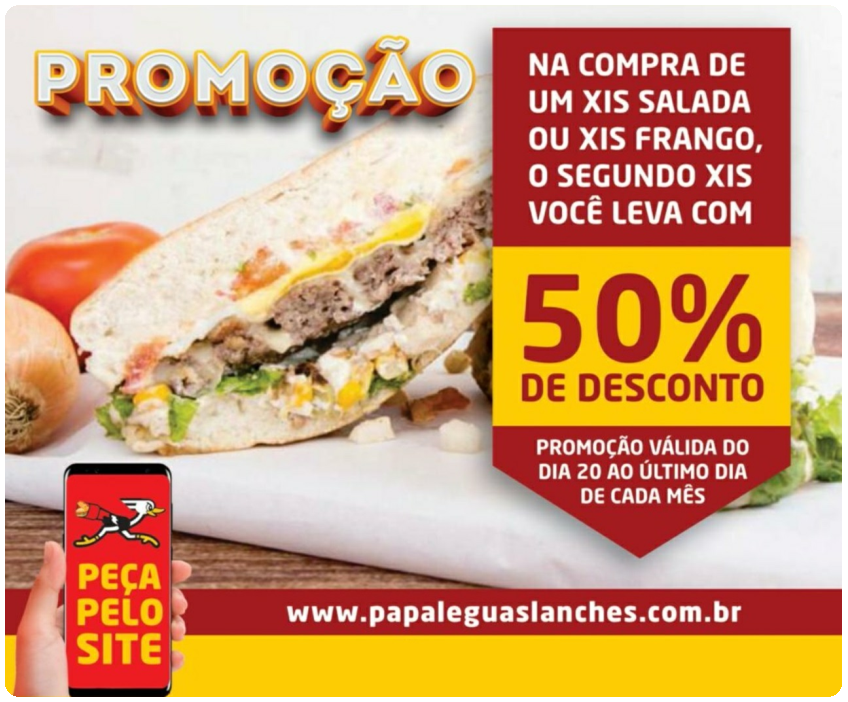 Papa Léguas Lanches Tele Entrega lanches e bebidas 3346-4656